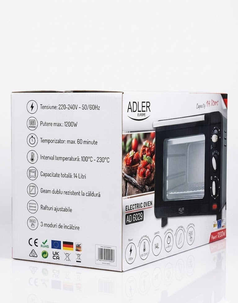 Cuptor electric 14L, Adler, AD6029