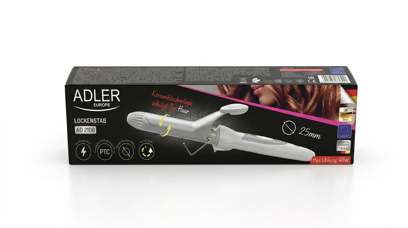 Ondulator par din ceramica, Adler