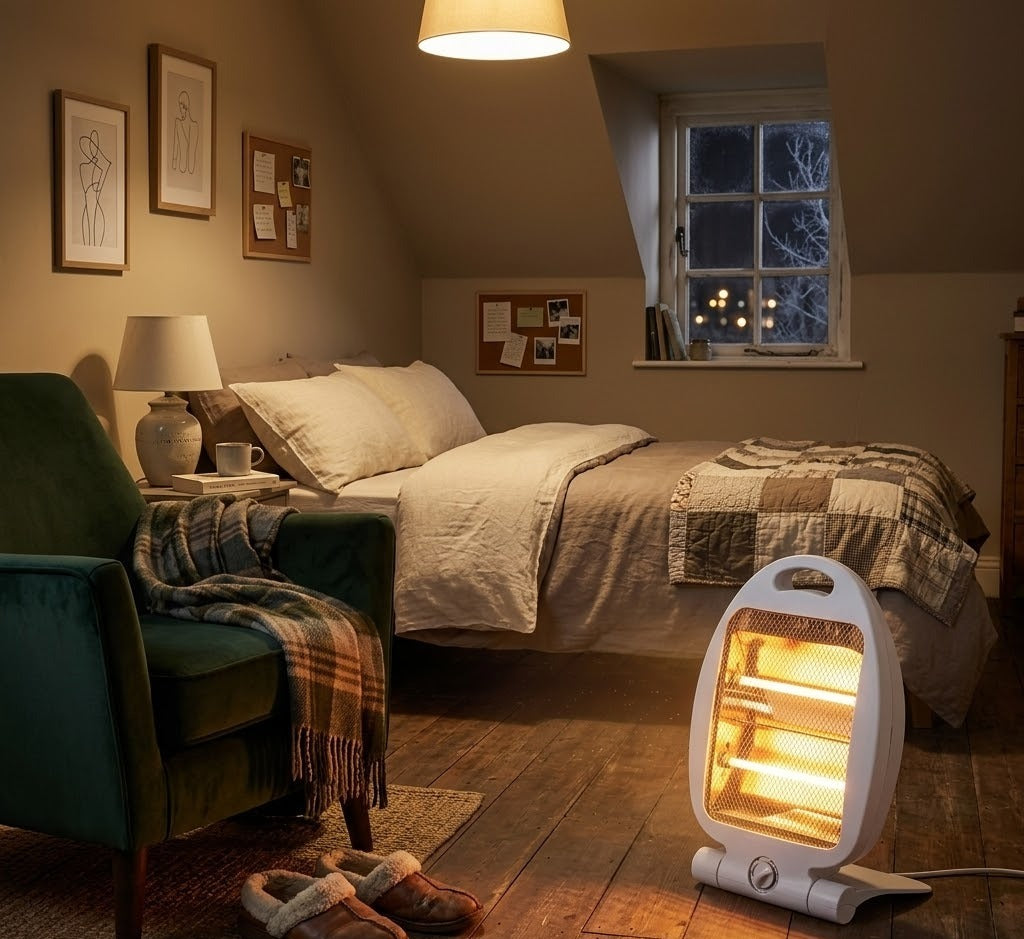 Incalzitor cu halogen si protectie Home Line