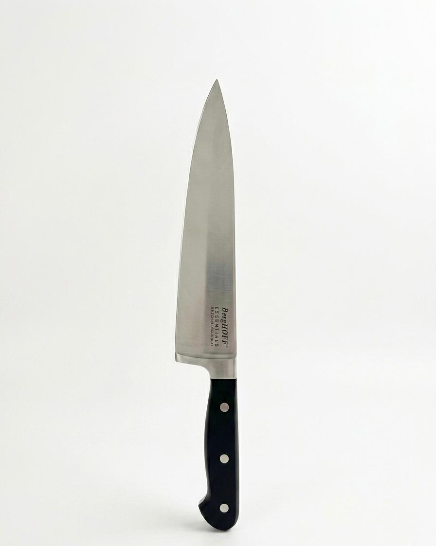 Cuțit profesional Chef BergHOFF, lama inox forjat 20 cm, multifunctional, maner ergonomic cu 3 nituri