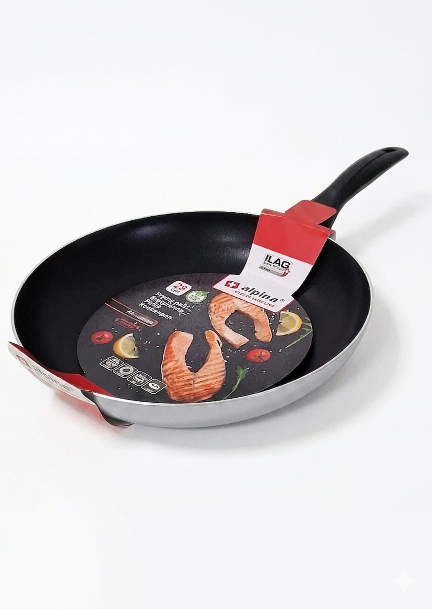 Tigaie antiaderenta din aluminiu 28 cm, Alpina