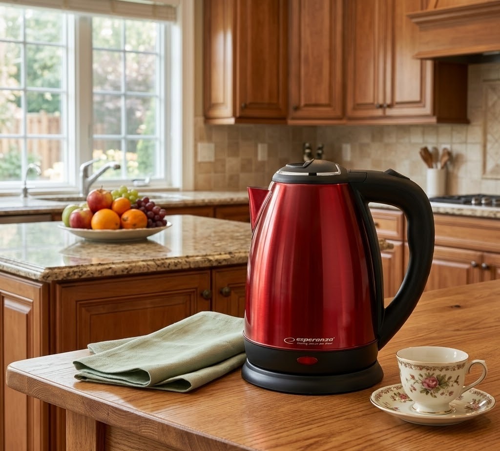 Fierbator apa 1.8L inox Munich Germany Red