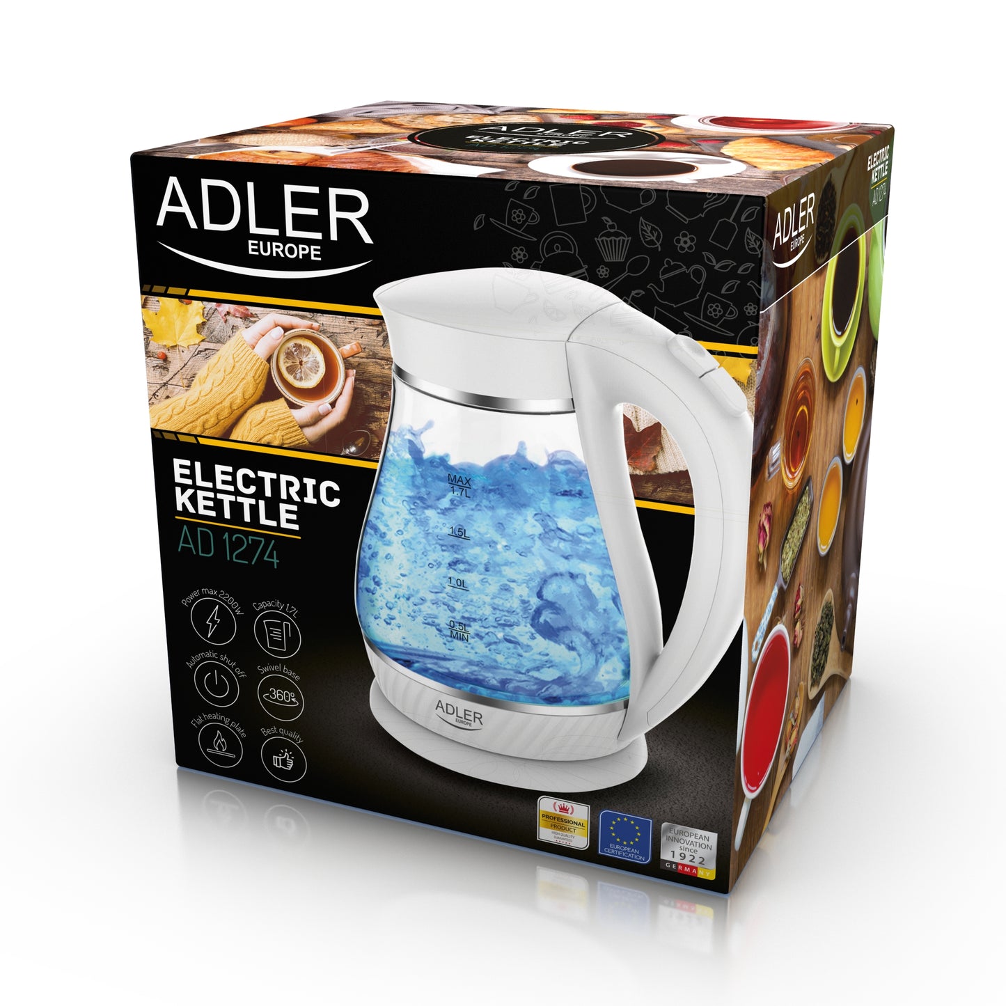 Fierbator electric alb, 2200 W, Adler