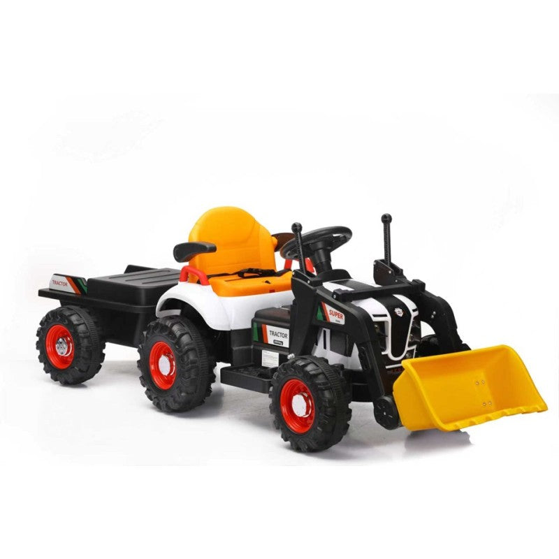 Masinuta electrica, pentru copii, cu telecomanda, BJEJ1588D (gri + galben)