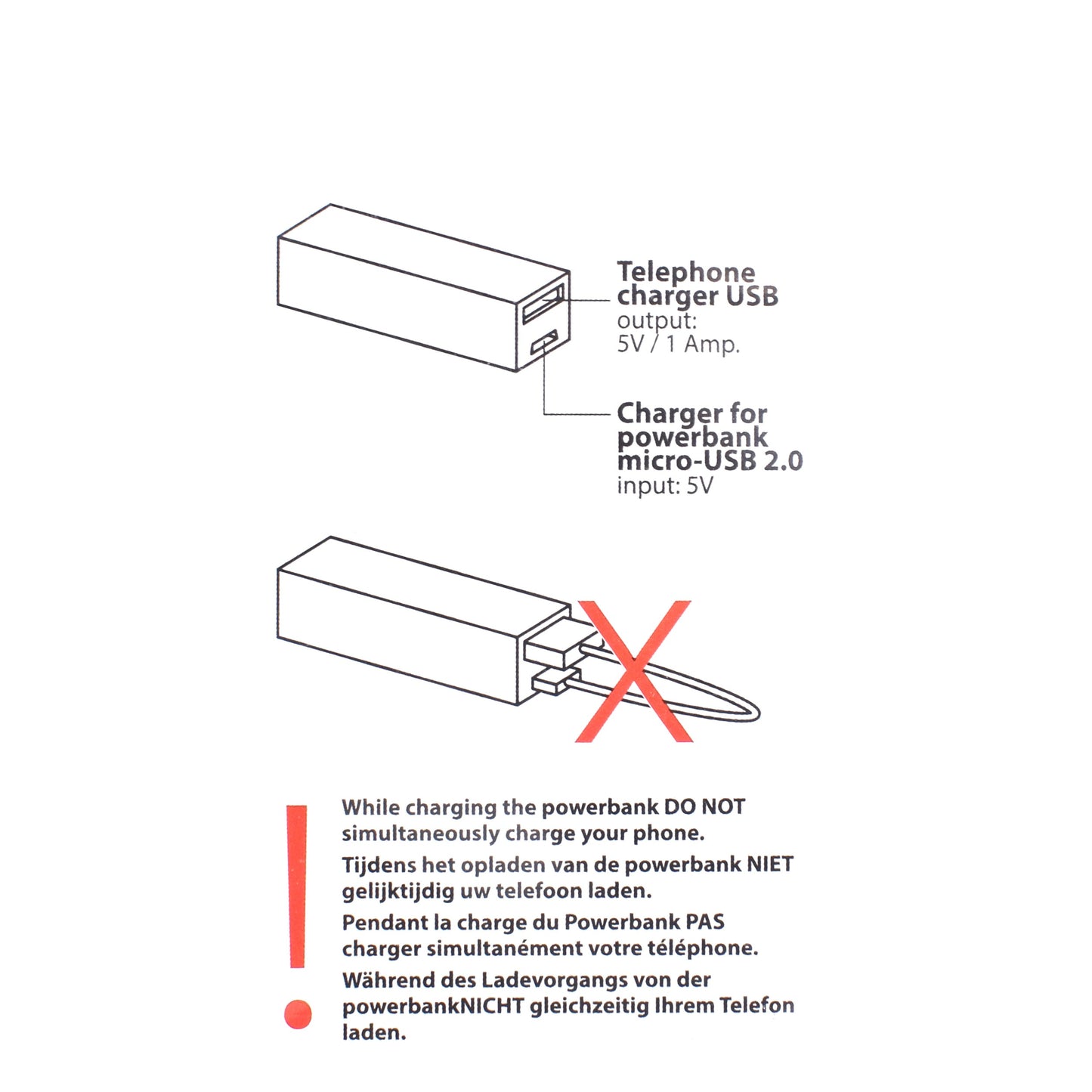 Baterie externa, Power Bank Q-Link, 2600 mAh, 5V 1Amp, 806087