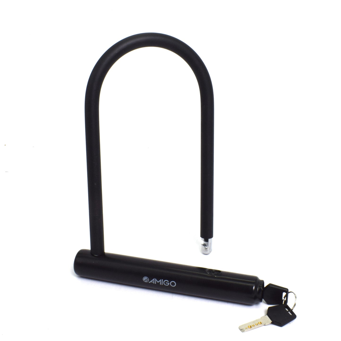Antifurt bicicleta forma U cu cheie, Amigo, 25 x 20, negru, 98715