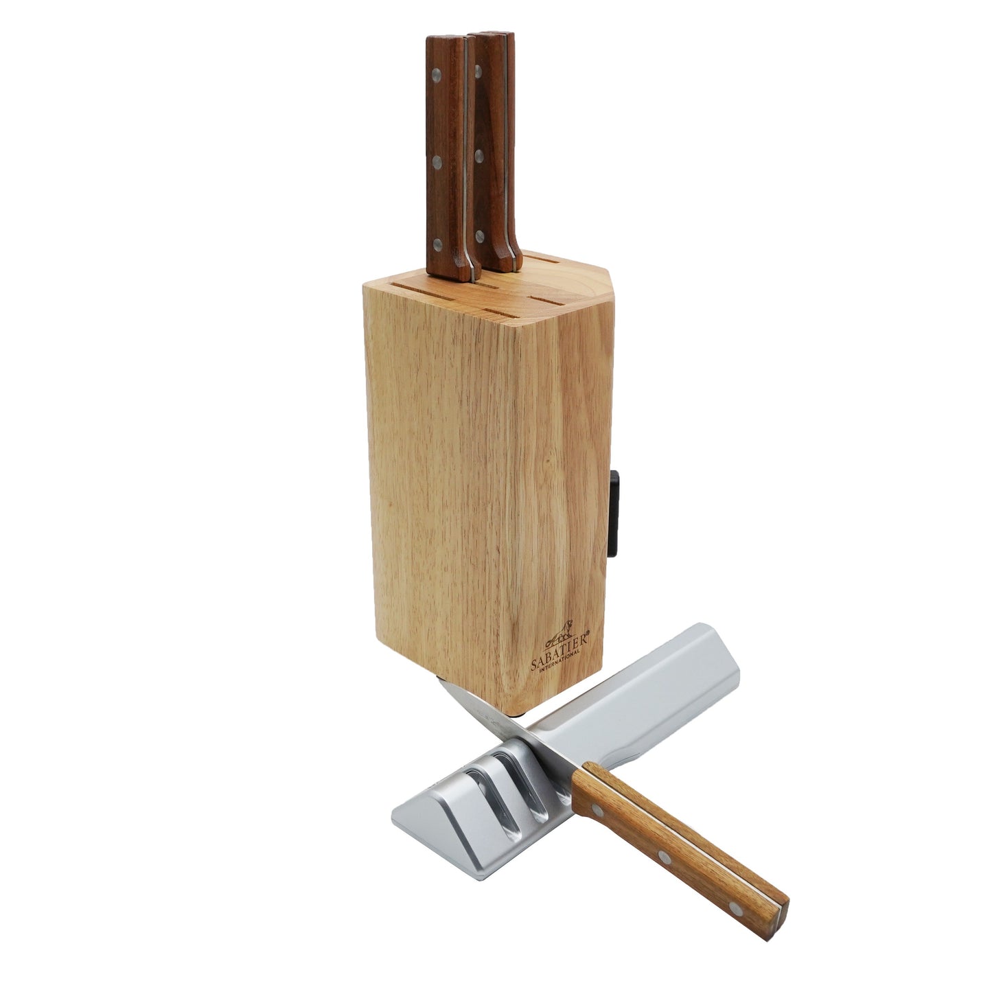 Suport cutite + Ascutitor, Sabatier, 74707