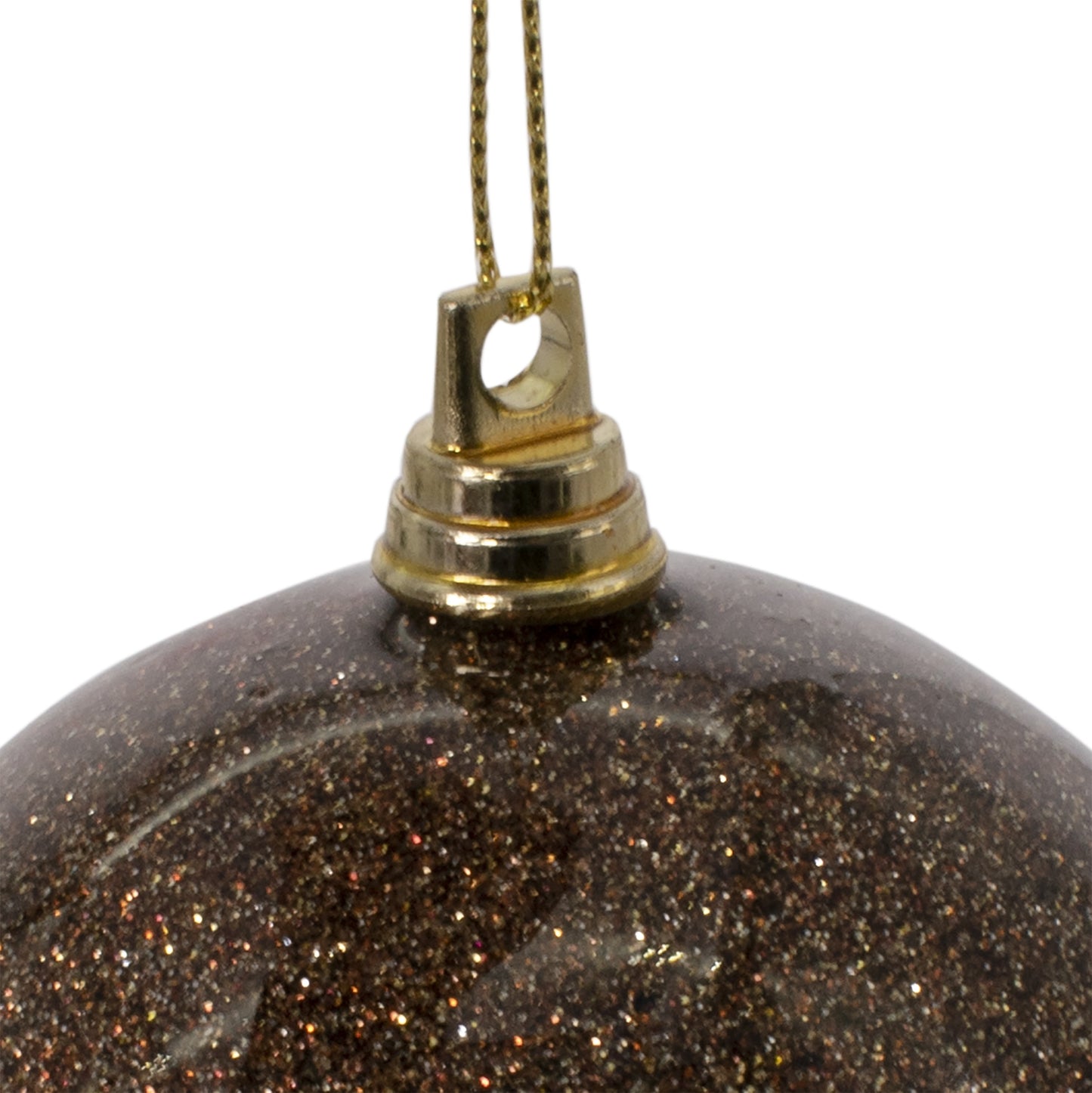 Set 4 globuri decorative sarbatori, cu sclipici, 8 cm, Heitmann, 807732