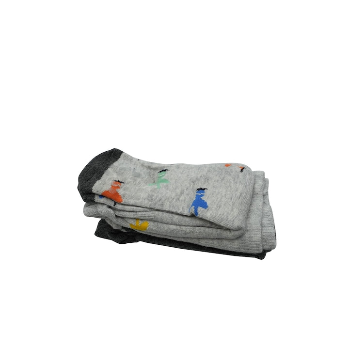 Set 2 dresuri antiderapante din bumbac, gri marimea 86-92, 2450Mix