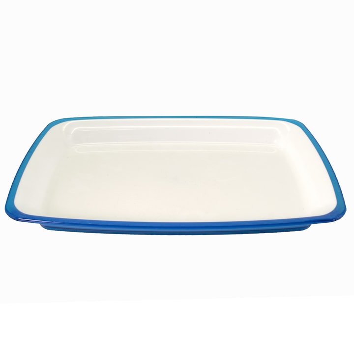 Platou plastic pentru servire, Adamo, albastru, 44464