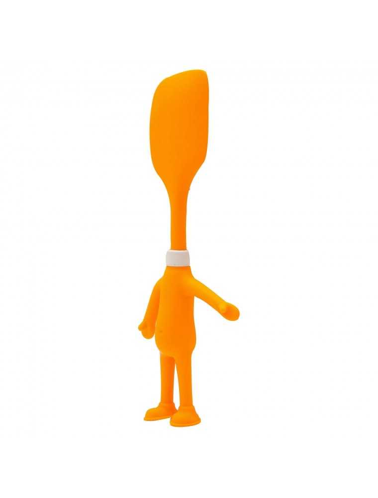 Spatula din silicon Head Chefs, pentru copii, 22 cm, Portocaliu