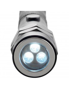Lanterna flexibila, telescopica, cu trei leduri, Flexi Torch, aluminiu, Neagra, 40437