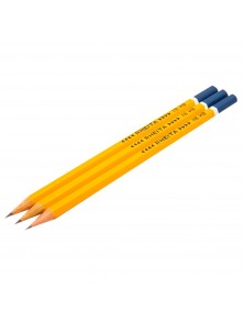 Set 3 creioane grafit Rheita, 17,5 cm, 116 H, Galben
