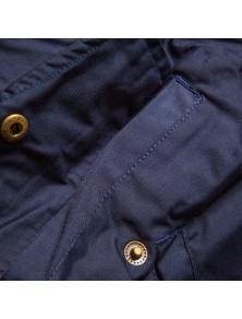 Jacheta de lucru, 7 buzunare, cu guler din blana artificiala, pentru barbati, Bleumarin