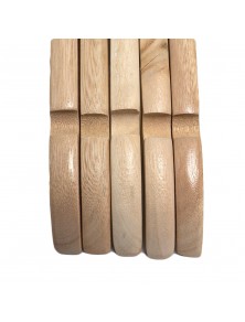 Set 5 umerase din lemn de artar Household Pleasure, cap rotativ, 44 x 23 cm, Maro deschis