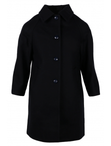 Palton lana cu nasturi Distinctive, pentru fetite, Bleumarin