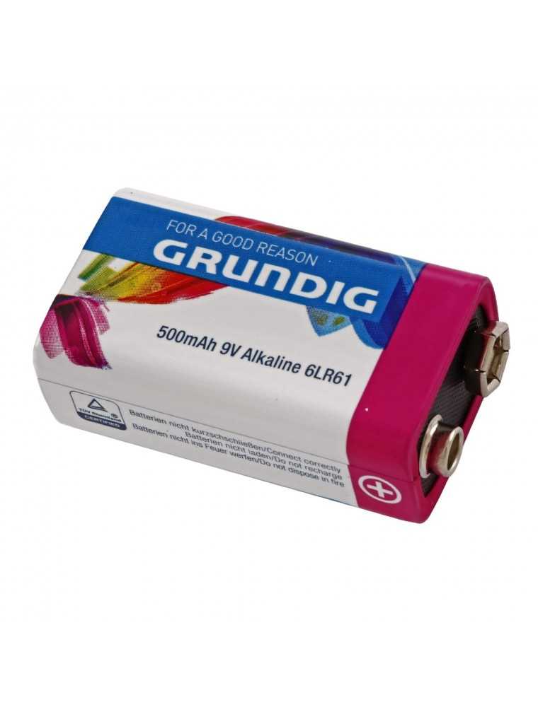 Baterie alcalina Grundig 6LR61, 9V, Multicolor
