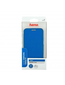 Husa Flip Cover pentru Samsung Galaxy S7, Hama Clear Booklet, Albastru
