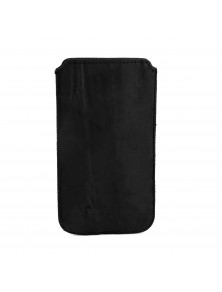 Husa smartphone Tom Tailor, 13.5x7.5x1.3 cm, piele naturala, Negru
