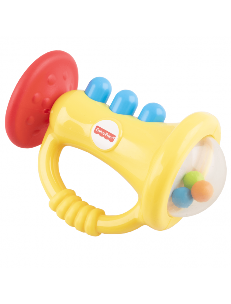 Jucarie interactiva trompeta Fisher Price, pentru bebelusi, Multicolor