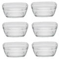 Set 6 boluri patrate sticla Duralex