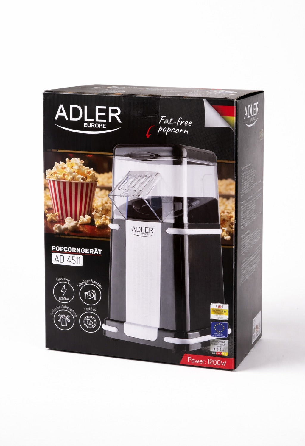 Aparat popcorn Adler, AD4511, 1200W
