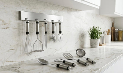Set 9 ustensile de bucatarie din otel inoxidabil, premium, Alpina