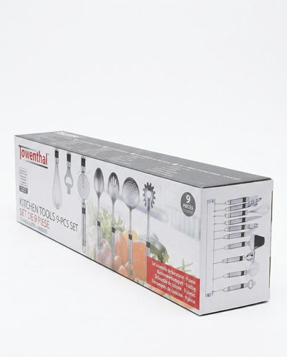 Set 9 ustensile de bucatarie din otel inoxidabil, premium, Alpina