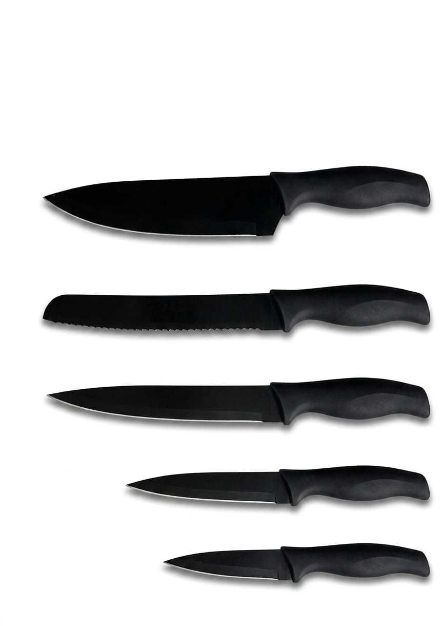 Set 5 cutite cu suport din bambus, Lowenthal