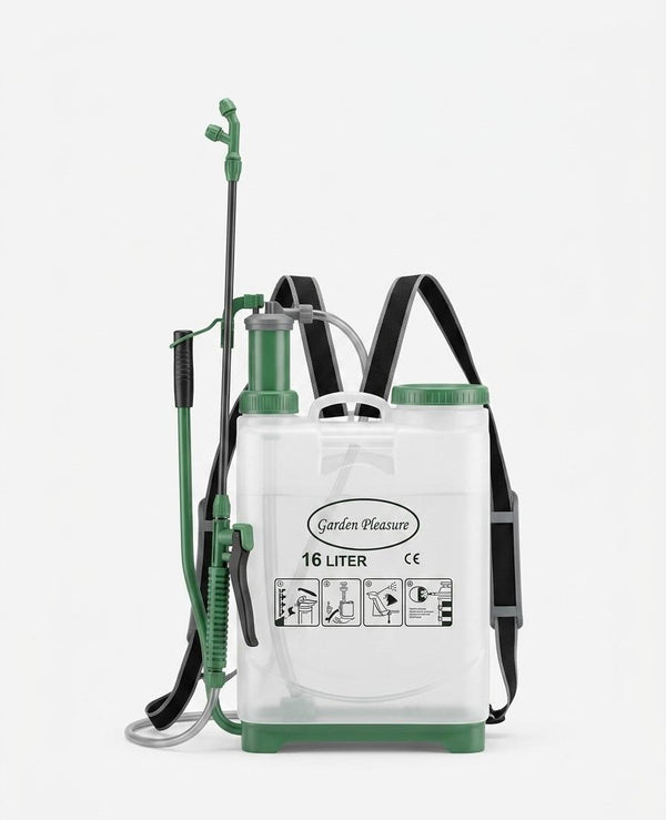 Vermorel de spate profesional Garden Pleasure, 16 Litri – pompă de stropit cu lance din fibră de sticlă