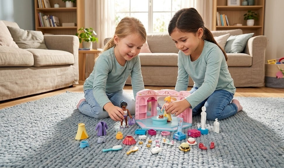 Playmobil 70591 city life boutique de moda – set cu figurine si accesorii pentru copii