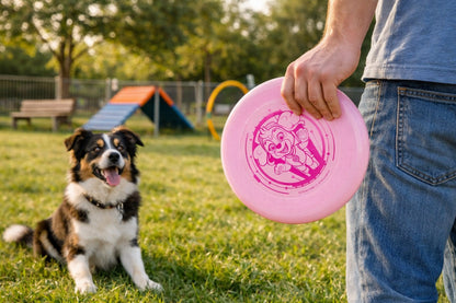 Frisbee roz pentru caini paw patrol skye – jucarie interactiva pentru aport si joaca