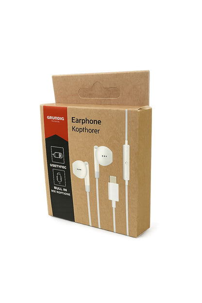 Casti cu fir tip C si microfon, Grundig