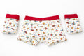 Set 3 boxeri copii, bumbac, red