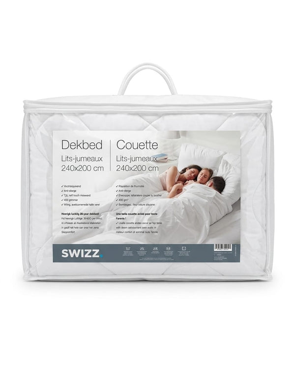 Pilota swizz king size 240x200 cm, lits-jumeaux, all-season, anti-alergica