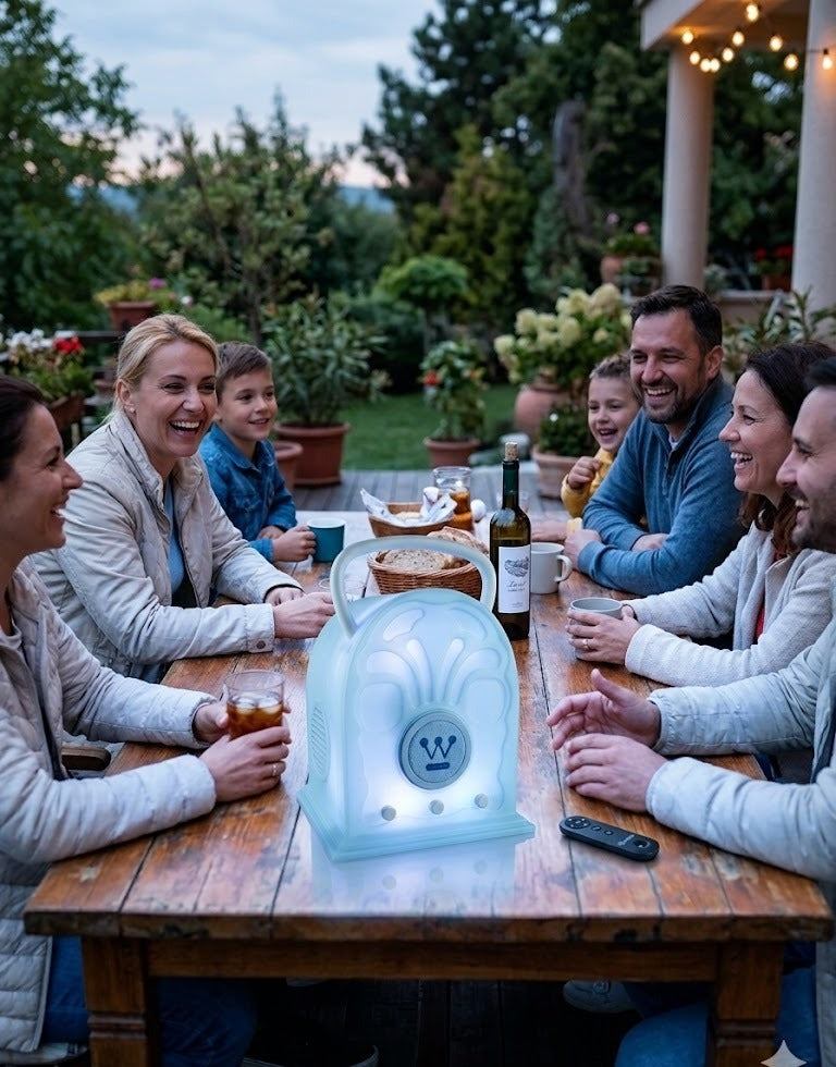 Boxa portabila cu leduri si bluetooth, 10 W, WOSP 2102