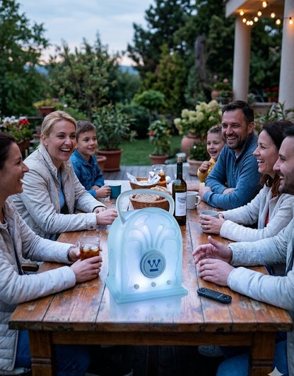 Boxa portabila cu leduri si bluetooth, 10 W, WOSP 2102
