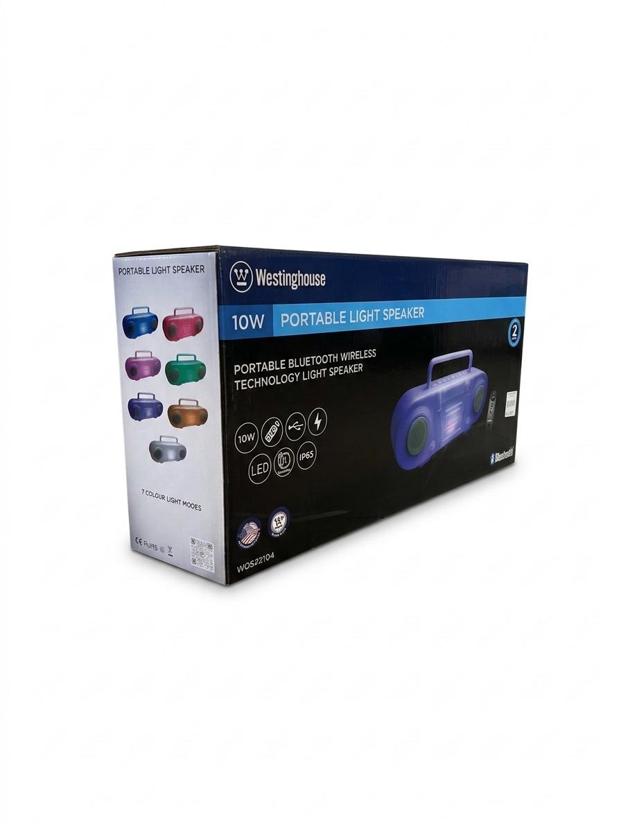 Boxa portabila cu leduri si bluetooth, 10 W, WOSP 2104