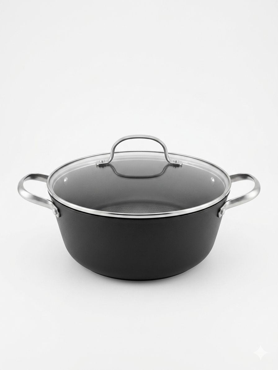 Cratita din fonta usoara 3.5 L, cu capac sticla, Oti