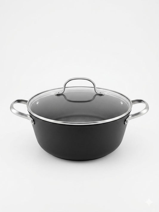 Cratita din fonta usoara 3.5 L, cu capac sticla, Oti