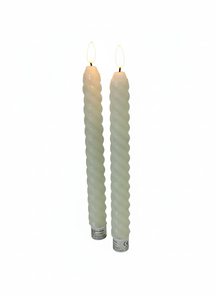 Set 2 lumanari cu led white