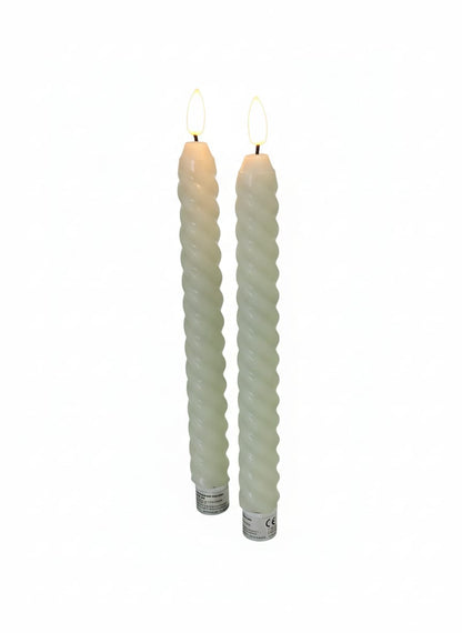 Set 2 lumanari cu led white