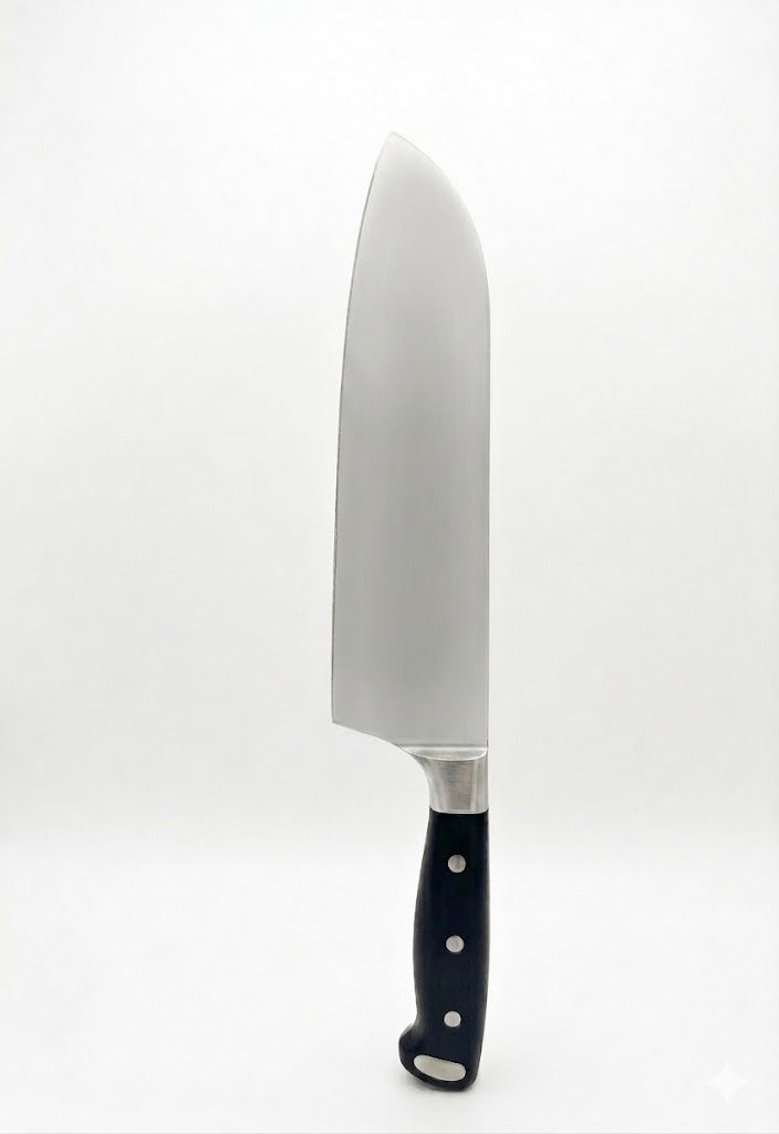 Cutitul bucatarului Santoku, lama inox 18 cm, maner ergonomic Berghoff, negru