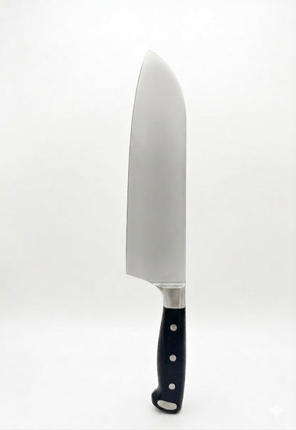 Cutitul bucatarului Santoku, lama inox 18 cm, maner ergonomic Berghoff, negru