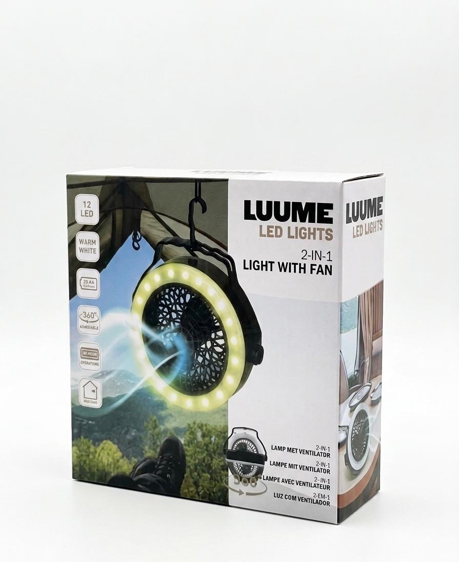 Mini ventilator 2 in 1 cu leduri