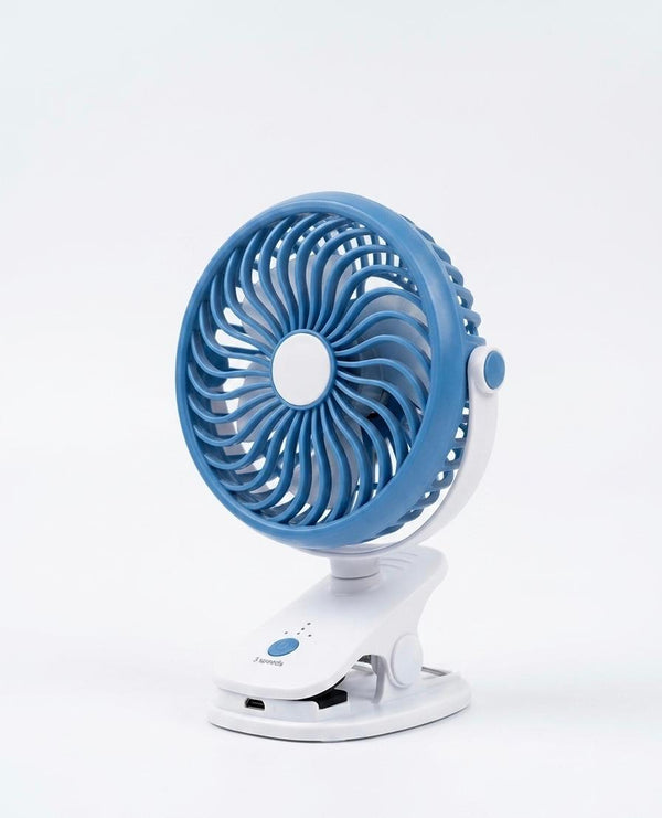 Mini ventilator usb cu acumulator si clips, Deluxa