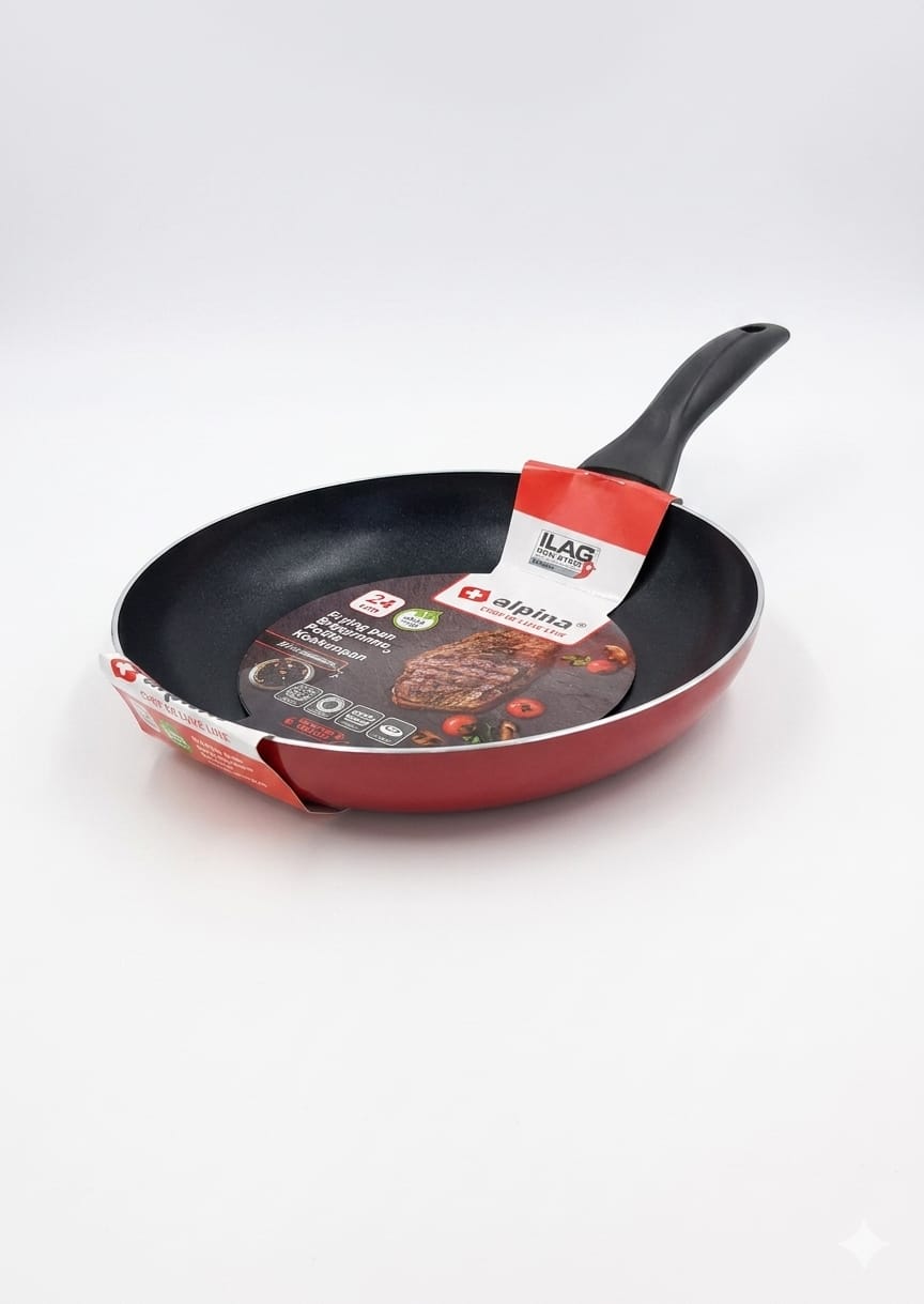 Tigaie antiaderenta din aluminiu 24cm, Alpina