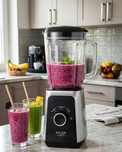 Blender din inox si sticla 1.5L, Adler, AD4076