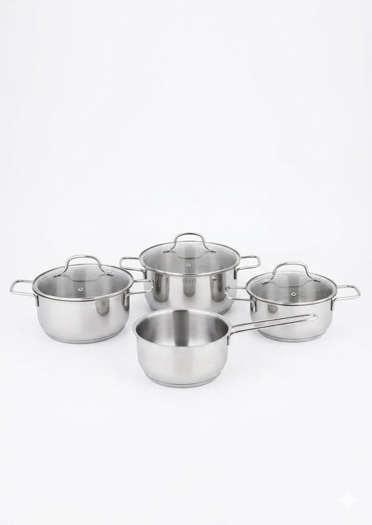 Set 4 piese, oale cu capac sticla, Blokker