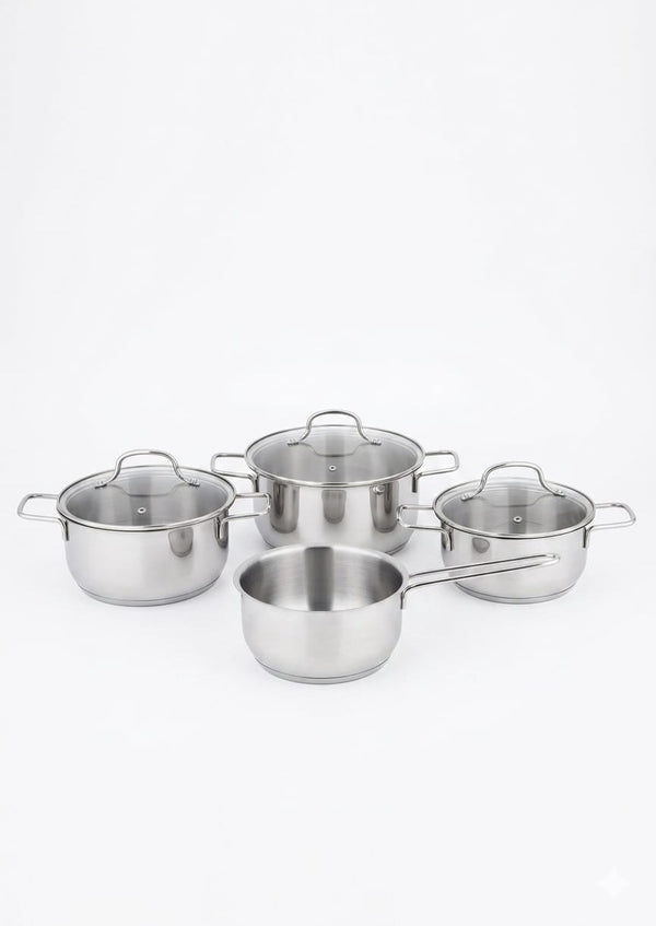 Set 4 piese, oale cu capac sticla, Blokker